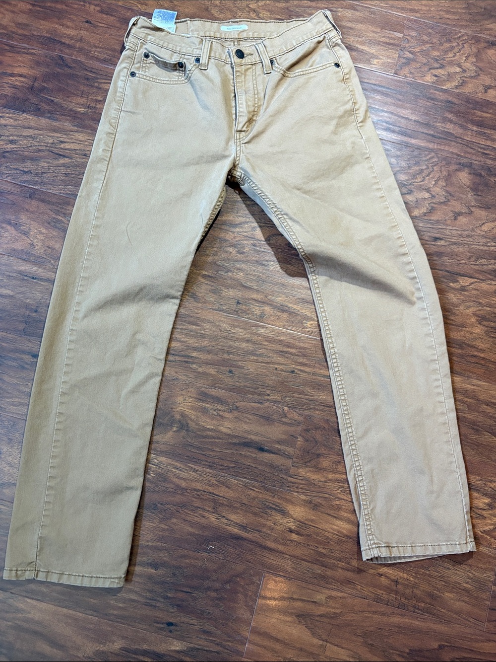 Levi's Men's Straight Beige/Tan Jeans